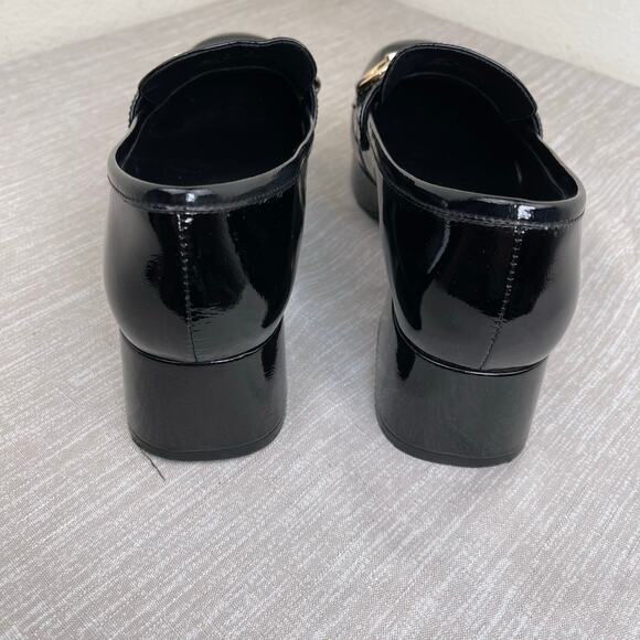 Jeffrey Campbell Student Horse Bit Loafer Black Patent Leather Platform Womens 8 - Picture 6 of 9